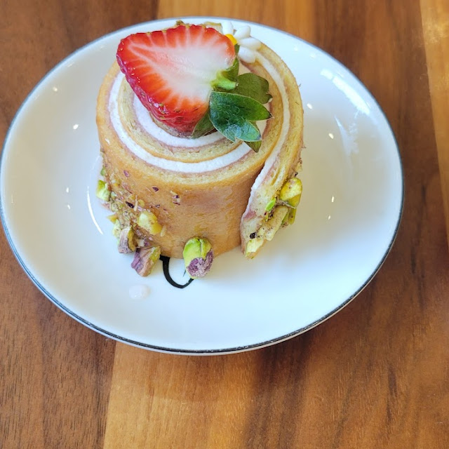 Basil Strawberry Cake