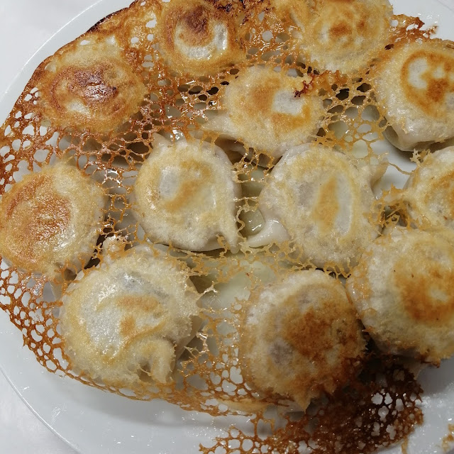Beef and Spring Onion Pan Fried Dumplings