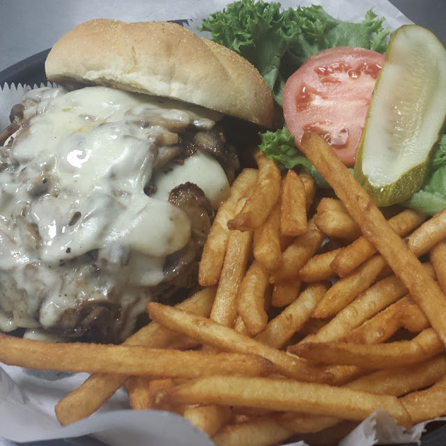 Shroom N Swiss Burger
