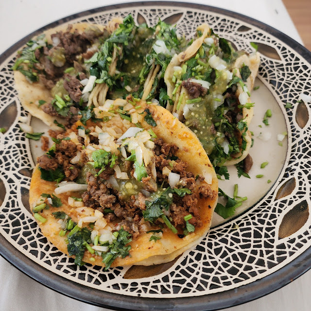 Al Pastor and Pollo Tacos