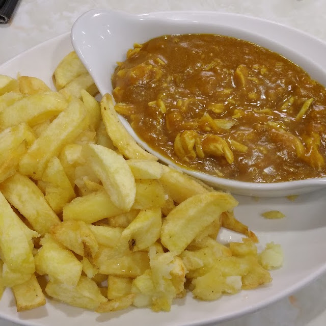 Chicken Curry and Chips
