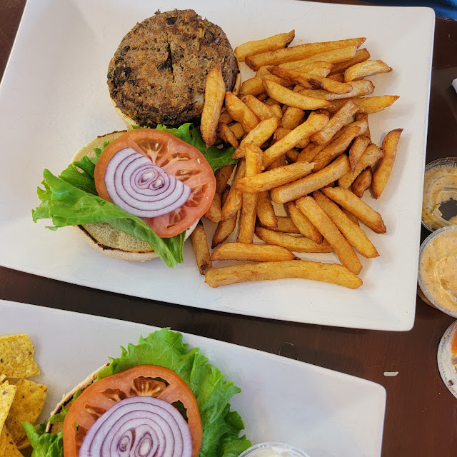 Veggie Burger and Fries