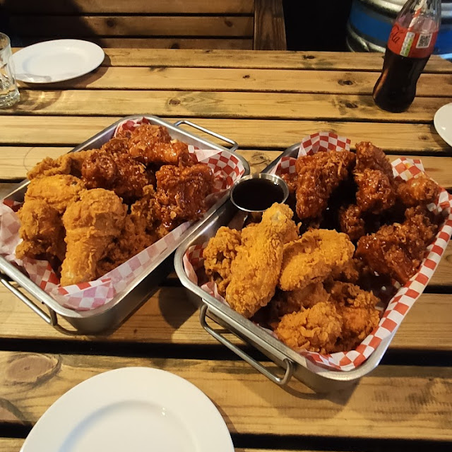 Half Half Fried Glazed Chicken