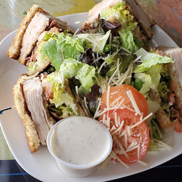 Shire Smoked Turkey Club Sandwich with Bacon Lettuce Tomato & Ranch-Mayo Dressing