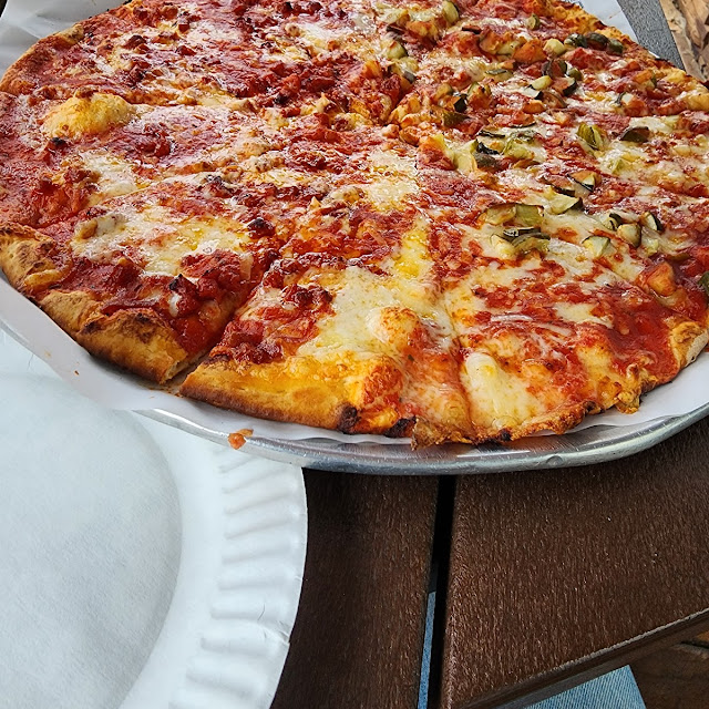 Half Pepperoni Pizza Half Pickle Pizza