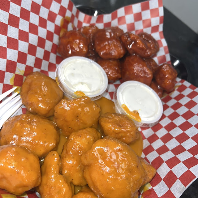 Tangy and BBQ Boneless Wings
