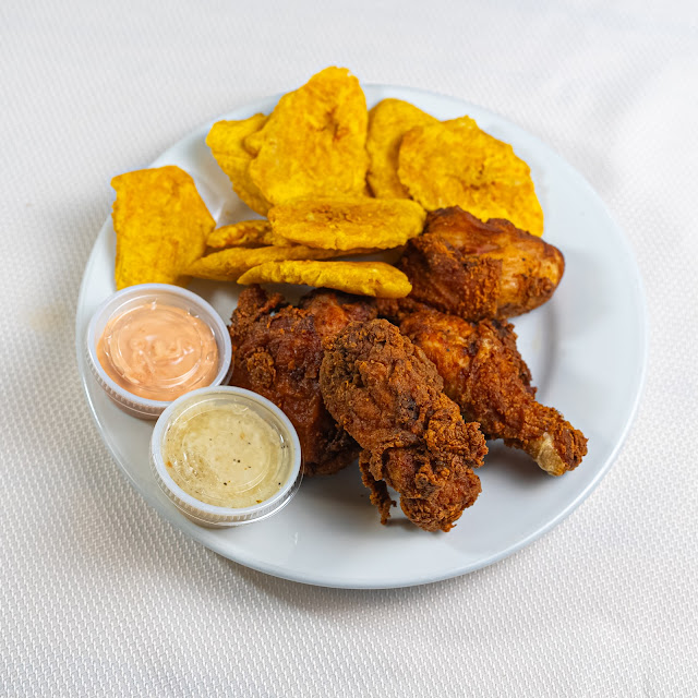 Mashed Green Plantains Tostones