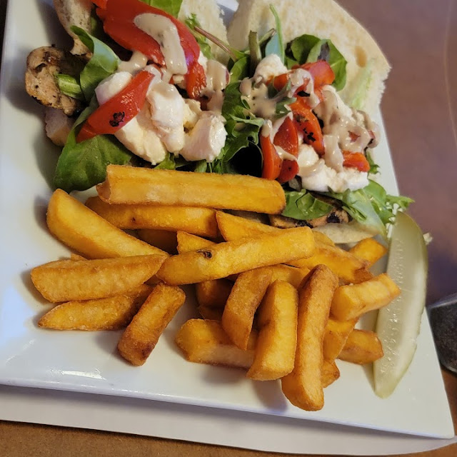 Blackened Chicken Sandwich with Fries