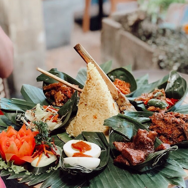 Plate of Balinese Food