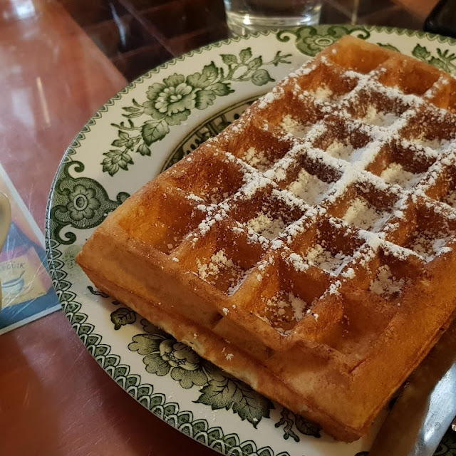 Belgian Waffle Served
