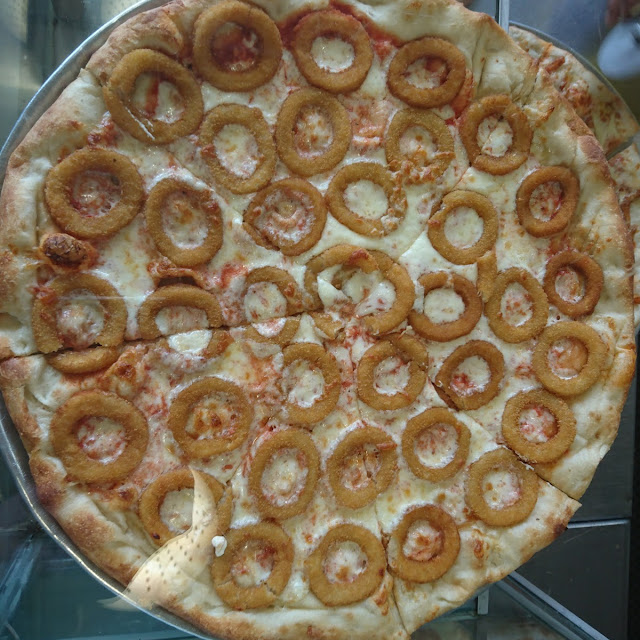 Pizza with Onion Rings