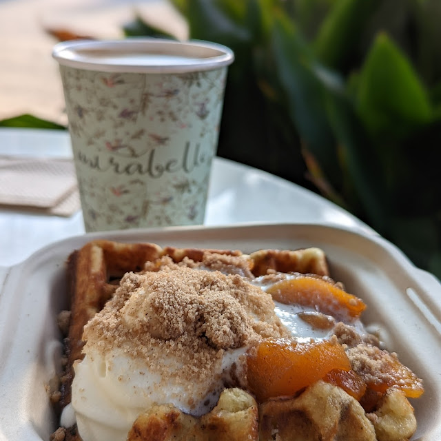 Peach Cobbler Waffle