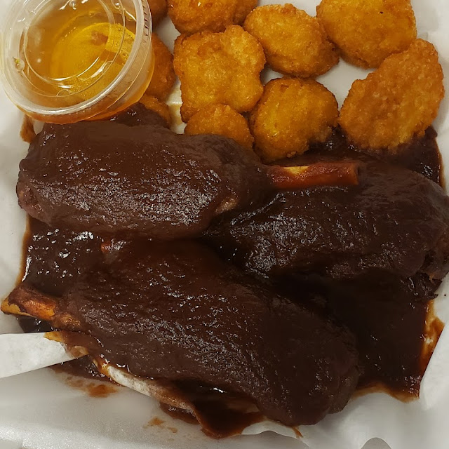 Pig Wings and Corn Nuggets