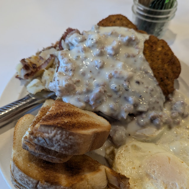 Country Fried Steak and Eggs