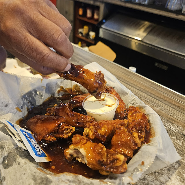 Got Wings in a Raspberry Jalapeño Sauce
