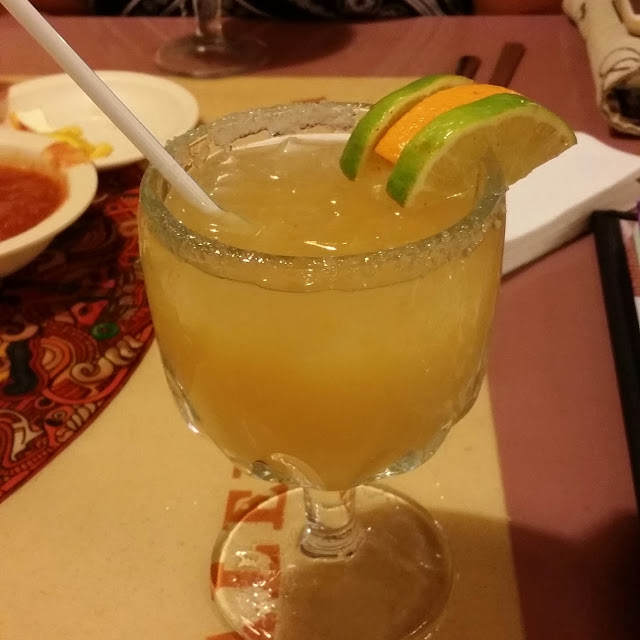 Peach Margarita on the Rocks