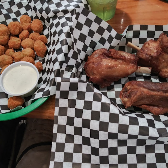 Pig Wings and Fried Okra
