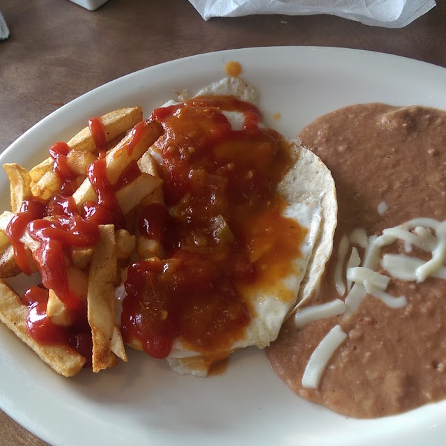 Refried Beans with White Cheese
