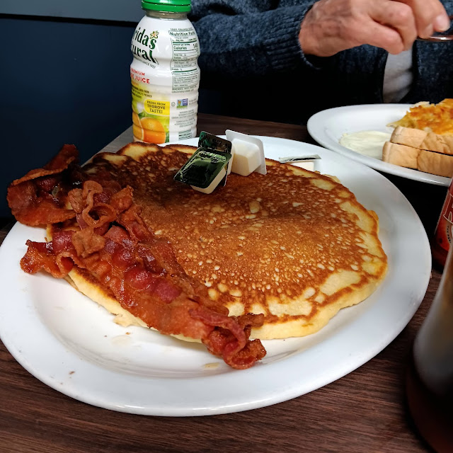 Blueberry Pancakes and Bacon