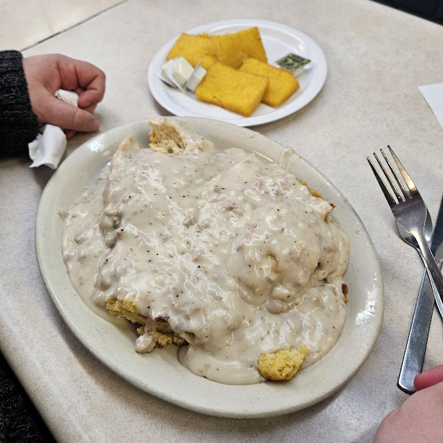 Two Eggs Hash Browns 1 2 Biscuits and Gravy