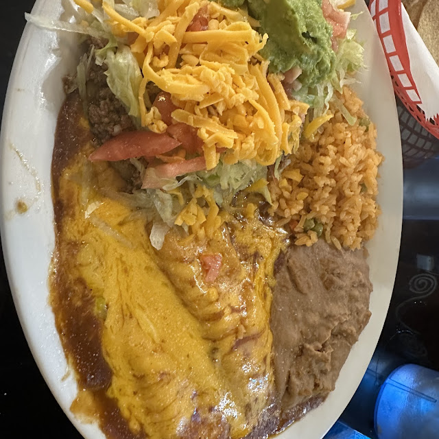 Puffy Taco and Enchiladas Combo
