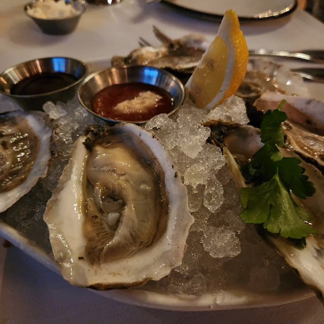 4 Different Raw Oysters on the Half Shell
